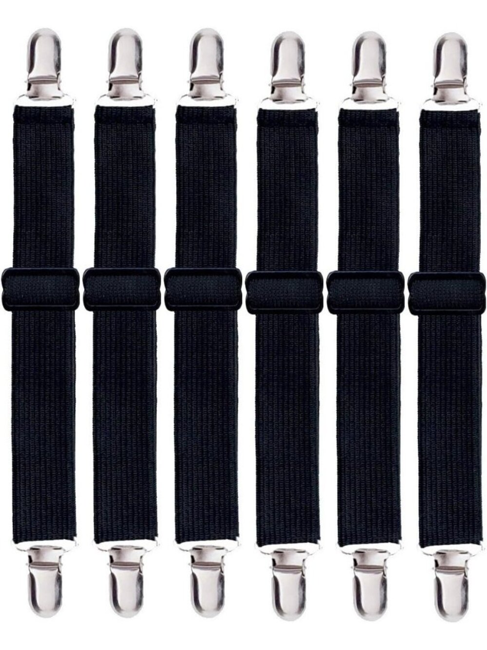 8 Pack Sheet Straps, Adjustable Elastic Fitted Sheet Holder Clips